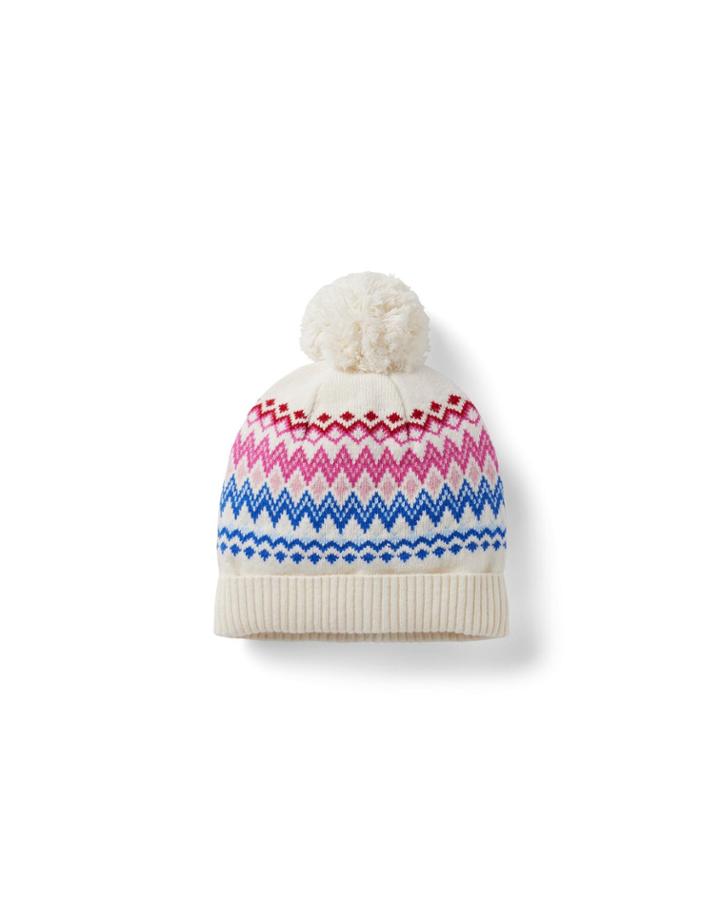 Fair Isle Pom Beanie