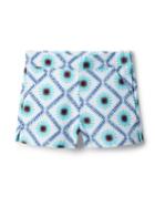 Tile Print Canvas Short