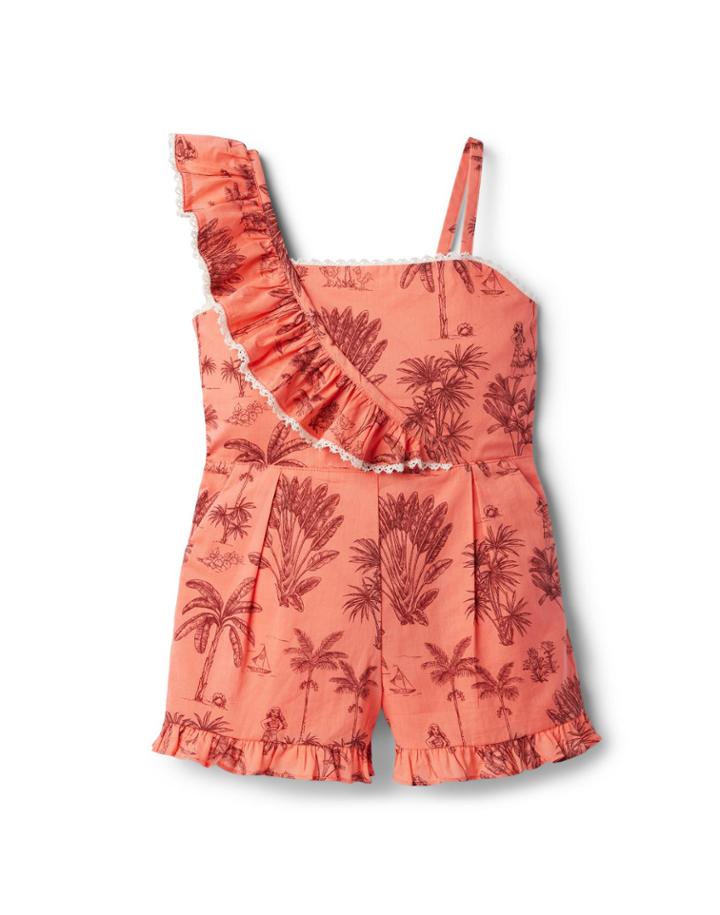 Disney Moana Palm Toile Romper