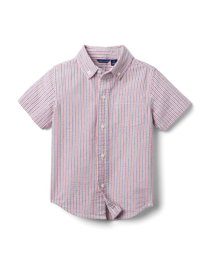 Striped Seersucker Shirt