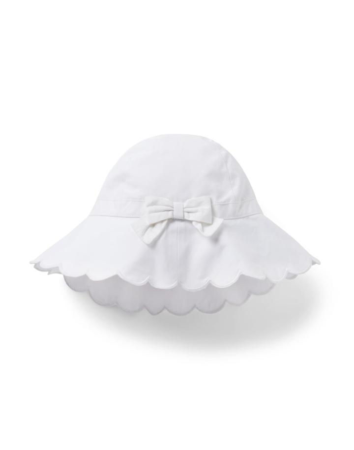 Scalloped Bow Sun Hat