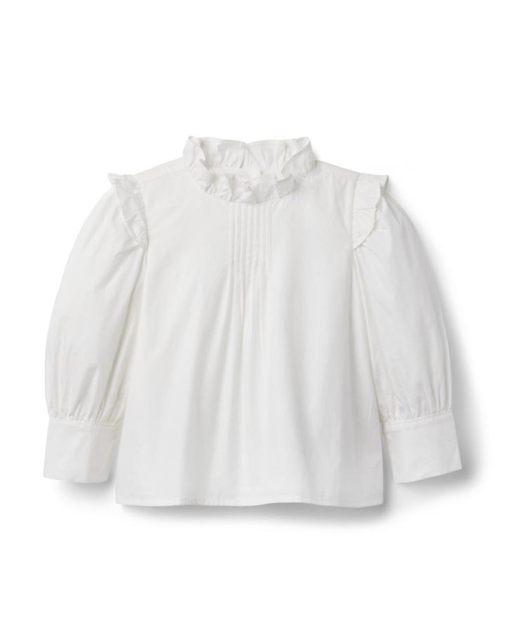 The Pintucked Ruffle Top