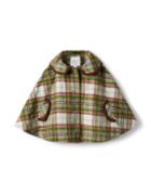 Plaid Brushed Twill Cape