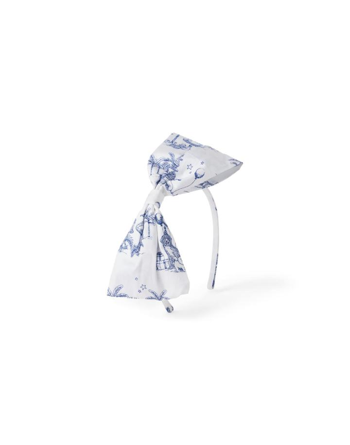 Birthday Toile Bow Headband