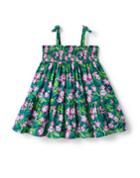 The Leilani Tropical Floral Smocked Sundress