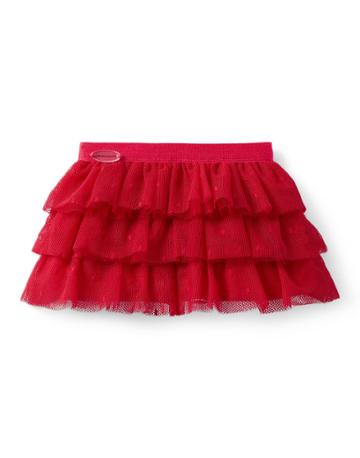 American Girl X Janie And Jack Rose Red Tulle Skirt For Dolls