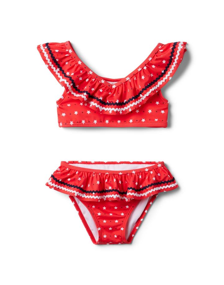 Star Ruffle 2-piece Swimsuit