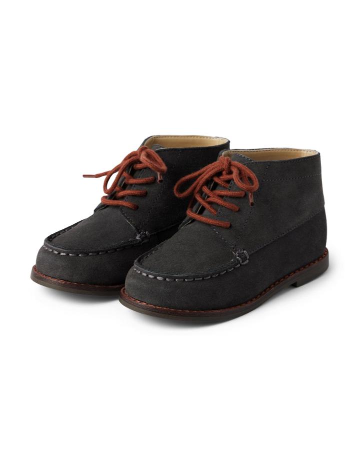 Suede Lace-up Boot