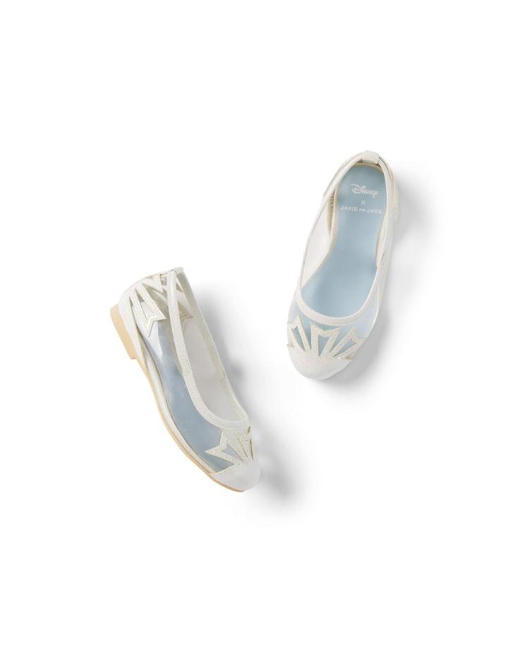 Disney Frozen Shimmer Snowflake Ballet Flat