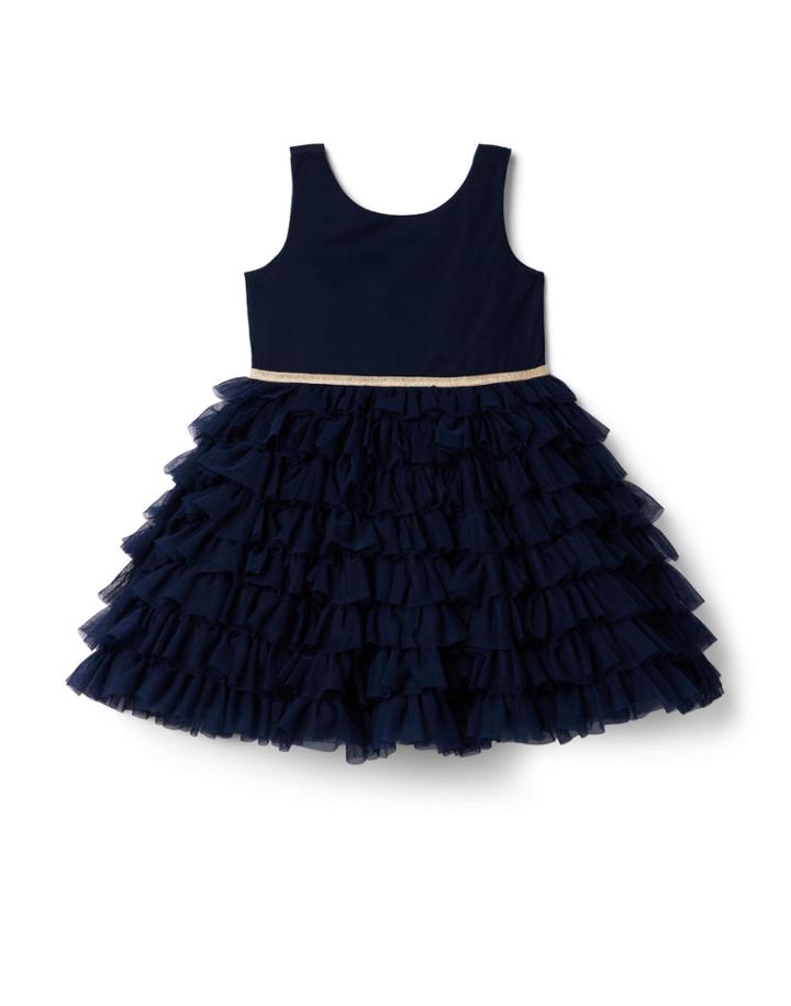 Tiered Ruffle Tulle Dress