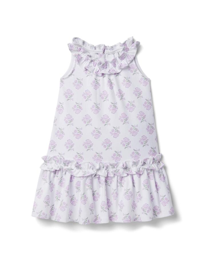 Floral Ruffle Ponte Dress