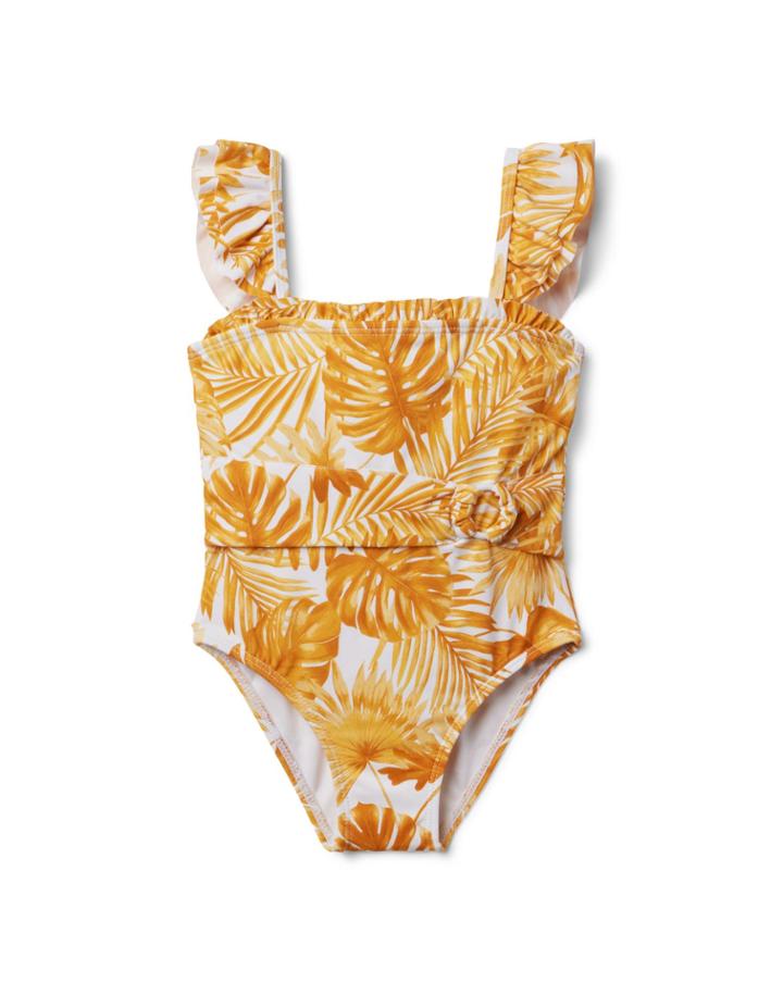 Palm Belted Swimsuit