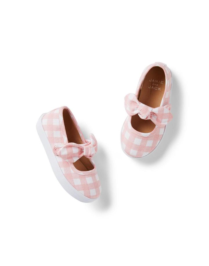 Gingham Bow Sneaker