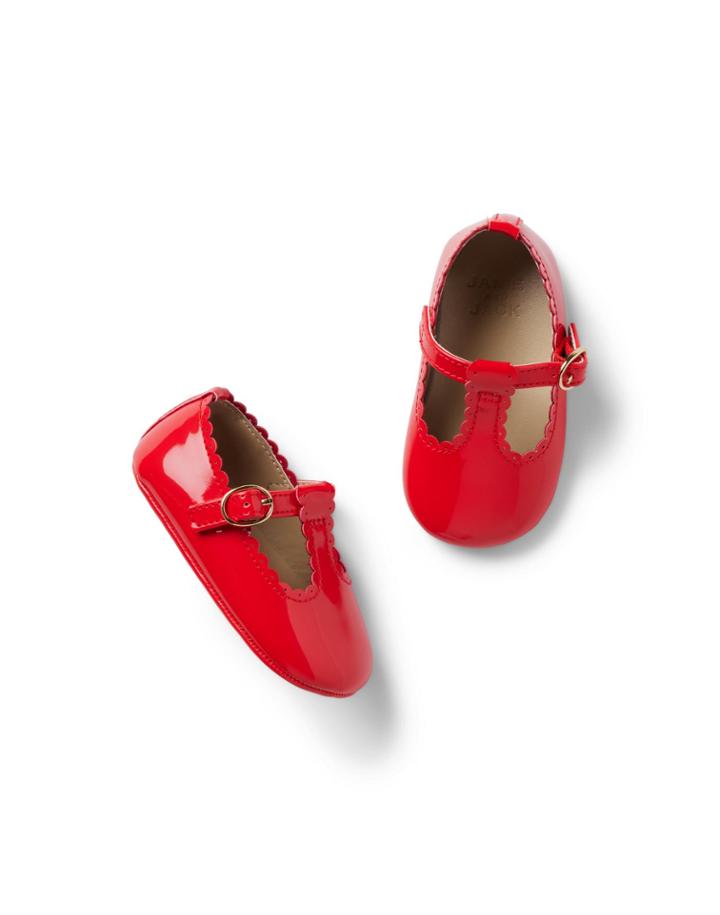 Baby Patent T-strap Flat