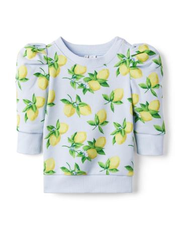 Lemon Puff Sleeve Sweatshirt