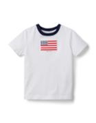 Embroidered Flag Graphic Tee
