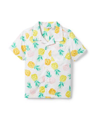 Pineapple Poplin Cabana Shirt