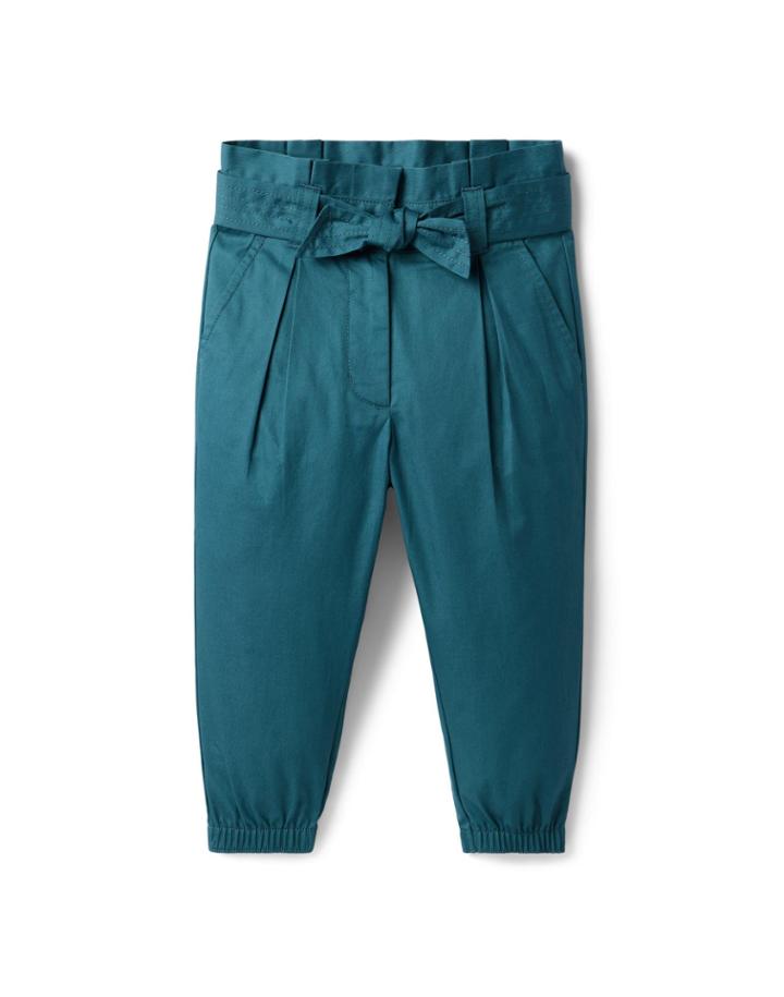 Paperbag Waist Twill Pant