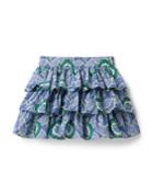 Kaavia James Floral Block Print Skirt