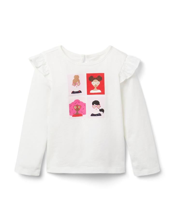 Heart Sunnies Girl Trio Tee