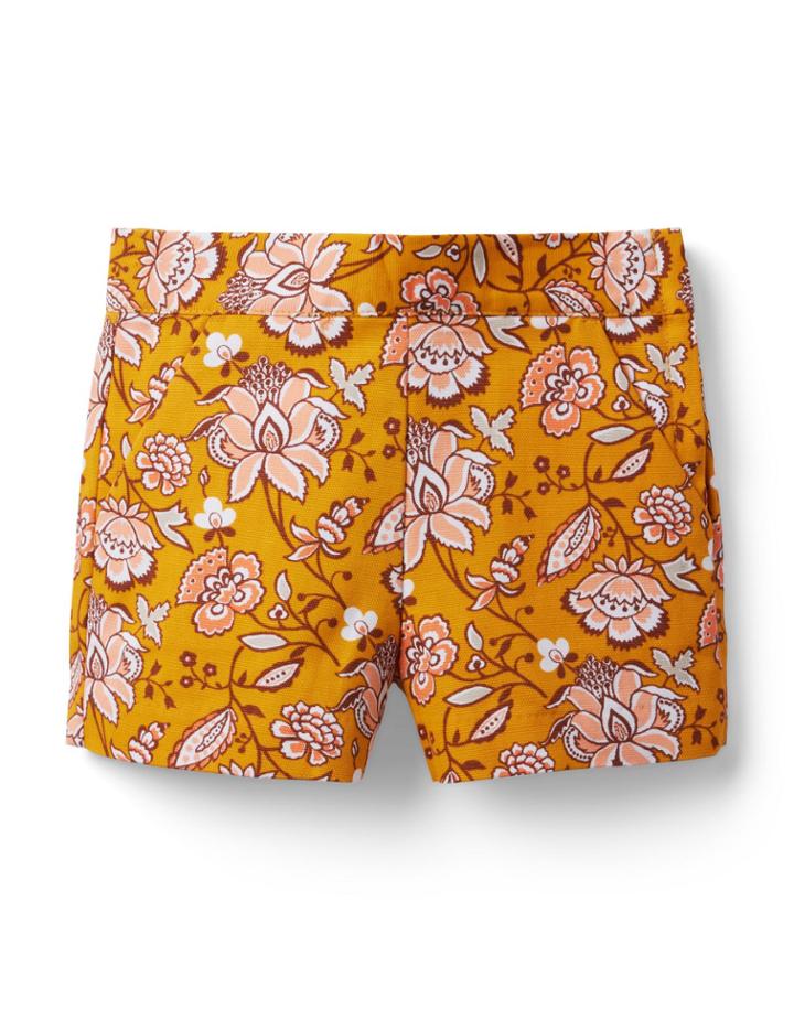 Floral Paisley Canvas Short