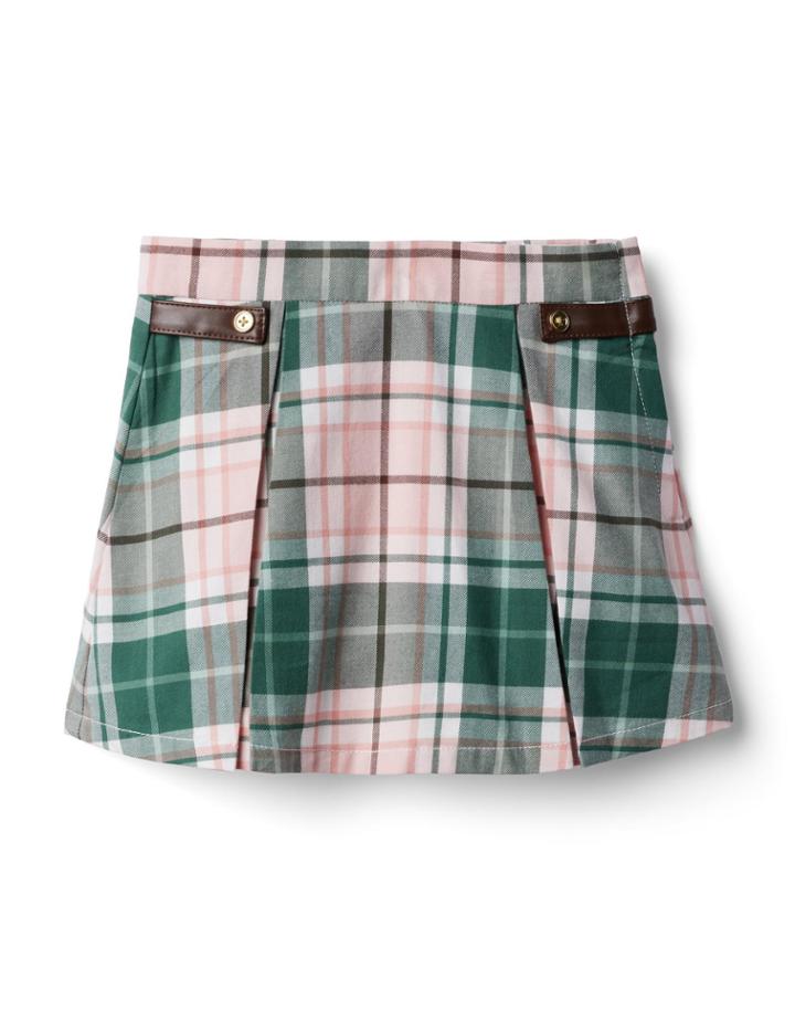 Plaid Pleated Skirt