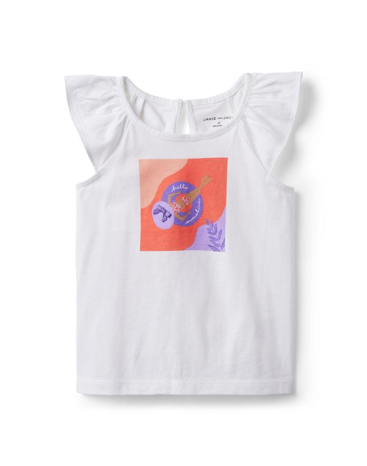 Hello Sunshine Ruffle Sleeve Tee