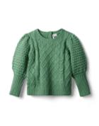 Balloon Sleeve Textured Sweater