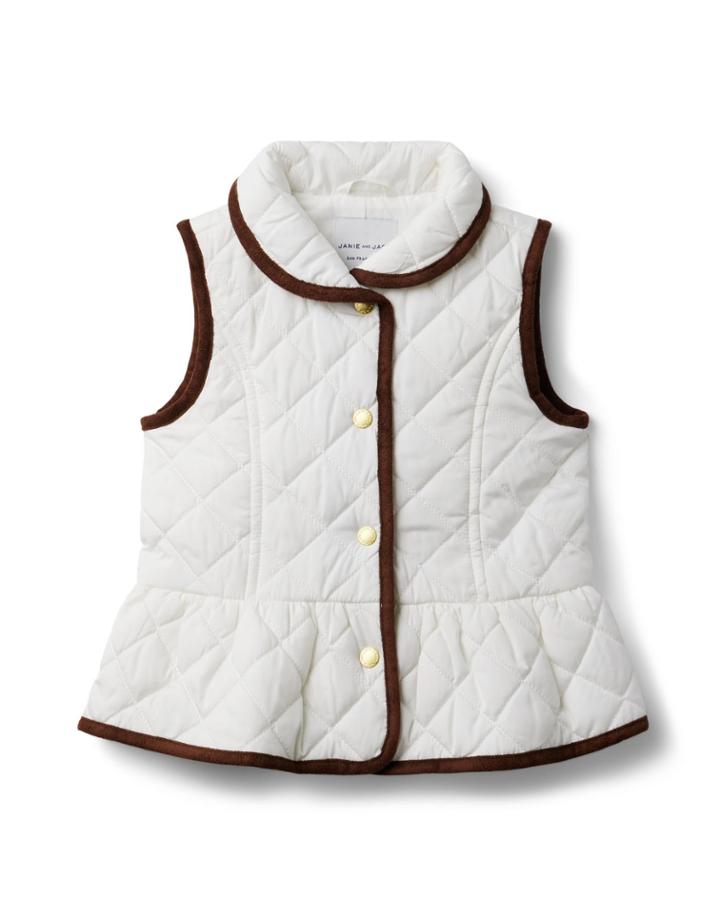 The Quilted Peplum Vest