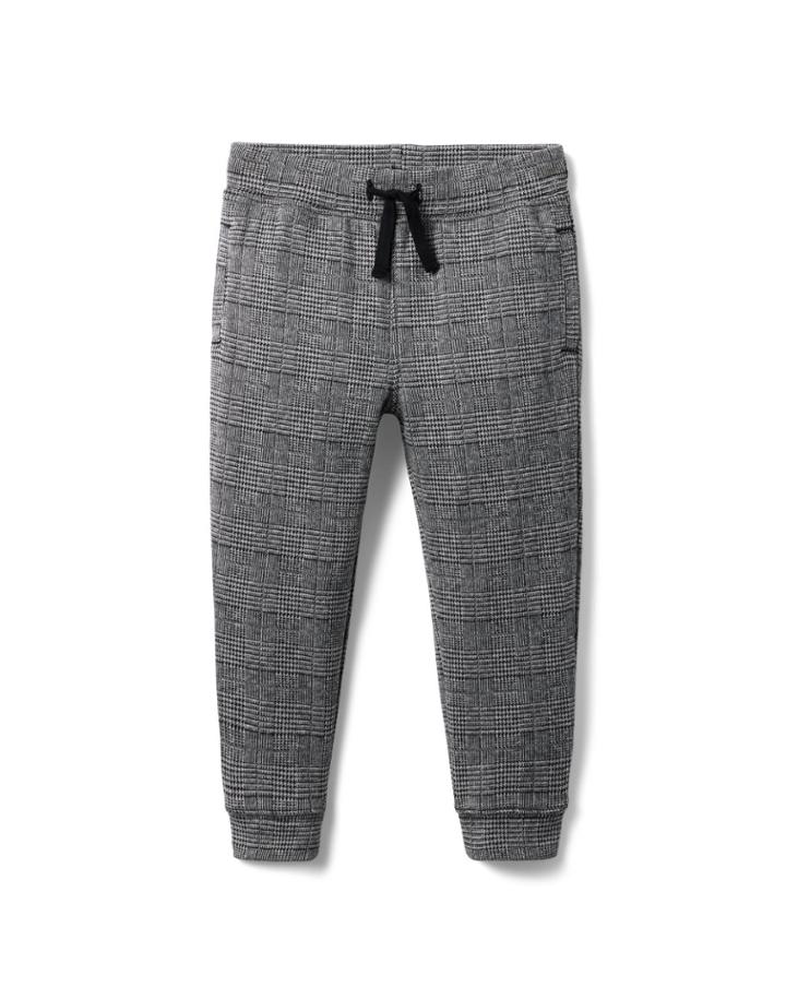 Plaid Jacquard Jogger