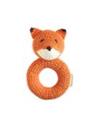 Cheengoo Fox Ring Crocheted Rattle