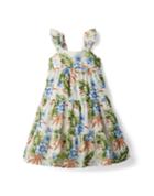 Tropical Floral Midi Dress