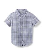 Plaid Seersucker Shirt