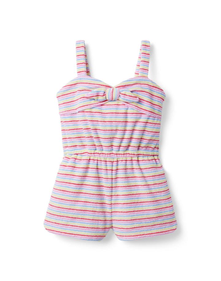 Striped Terry Romper