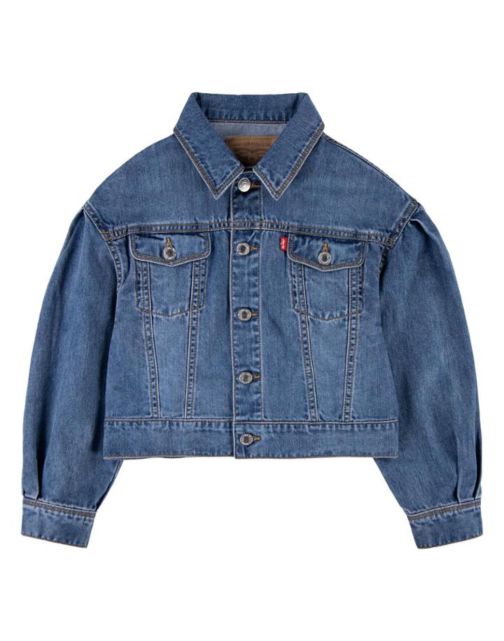 Levi's Pleated Sleeve Tween Trucker Jacket