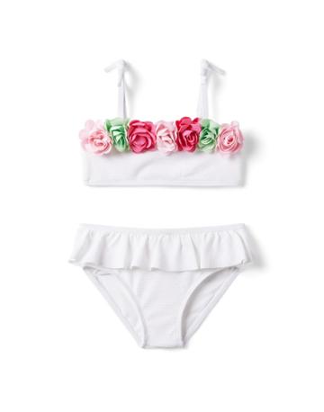 Rosette Ruffle Recycled 2-piece Swimsuit