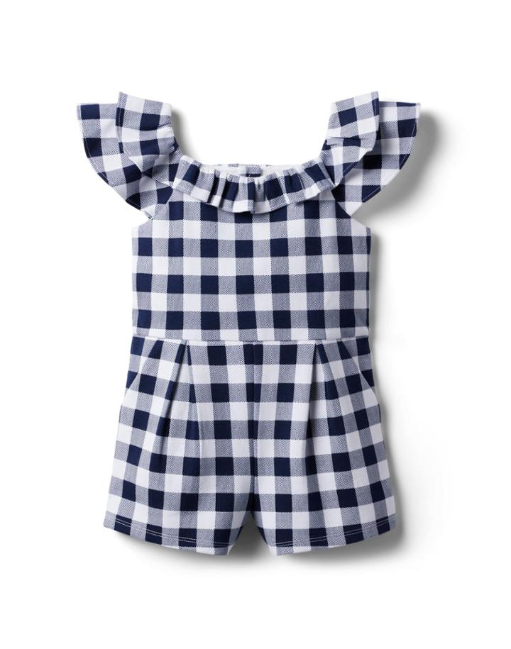 Gingham Ponte Romper