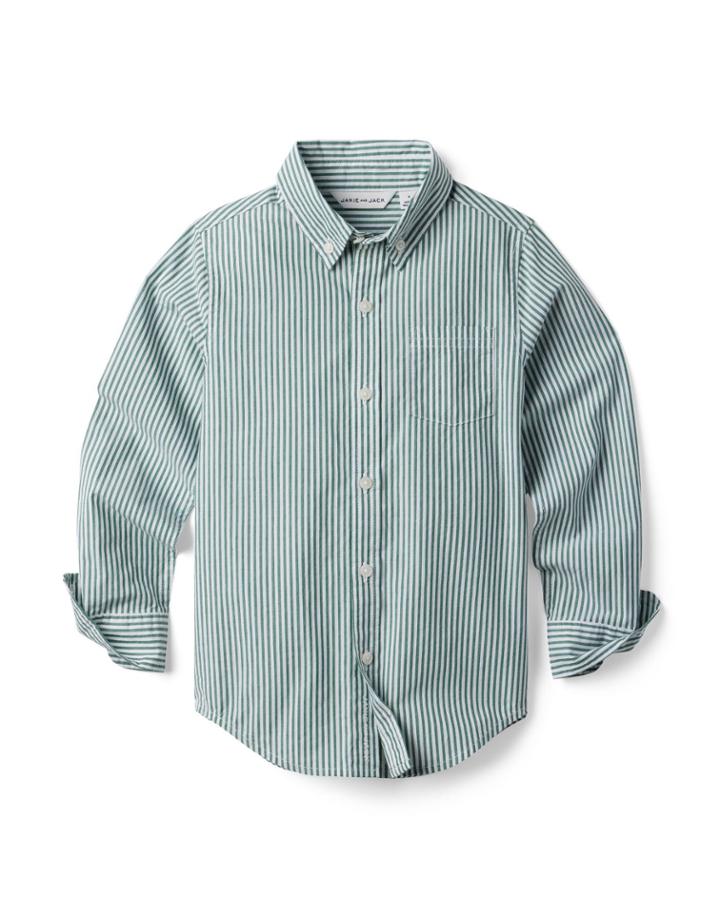 Striped Poplin Shirt