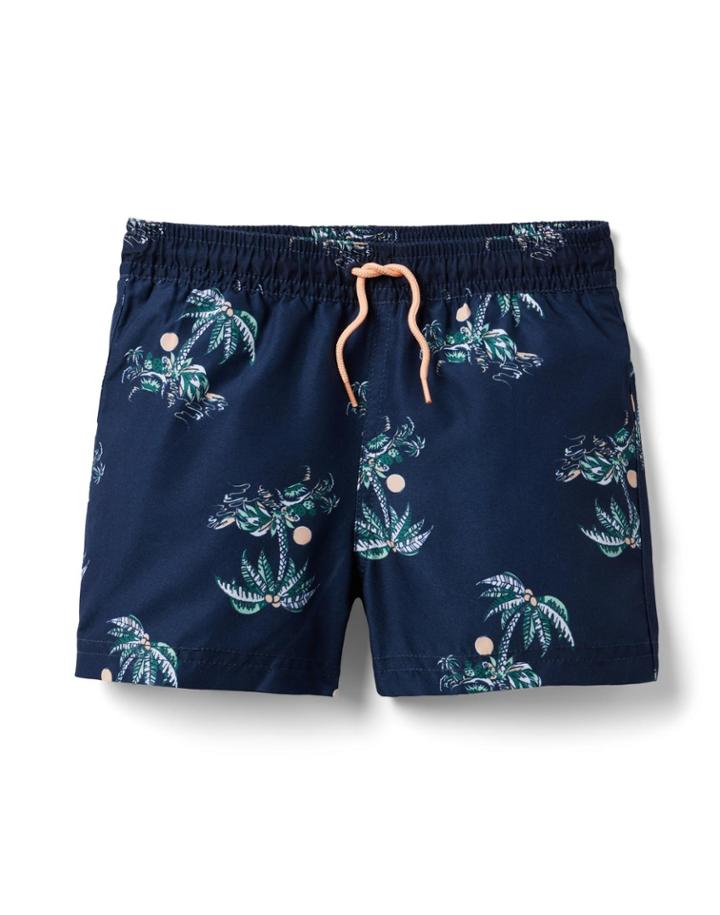 Island Palm Recycled Swim Trunk