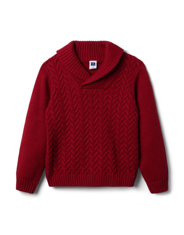 Herringbone Cable Knit Sweater