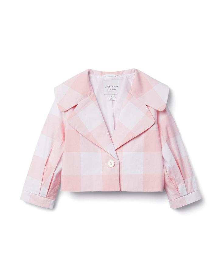 Gingham Poplin Jacket
