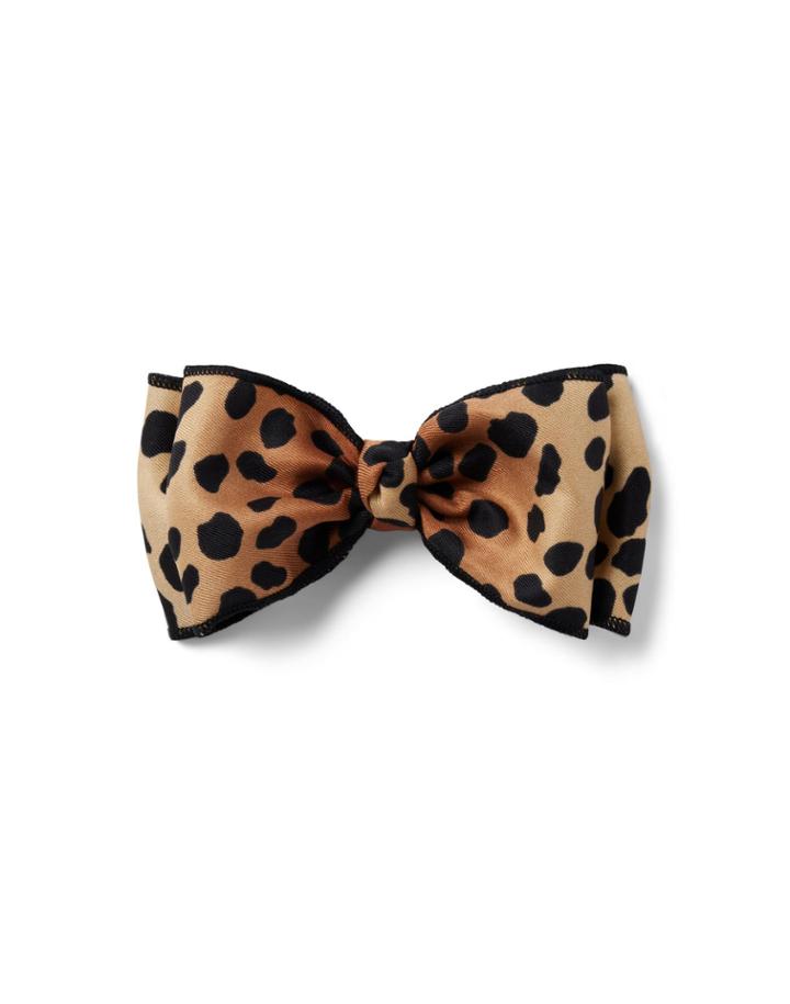 Leopard Bow Barrette