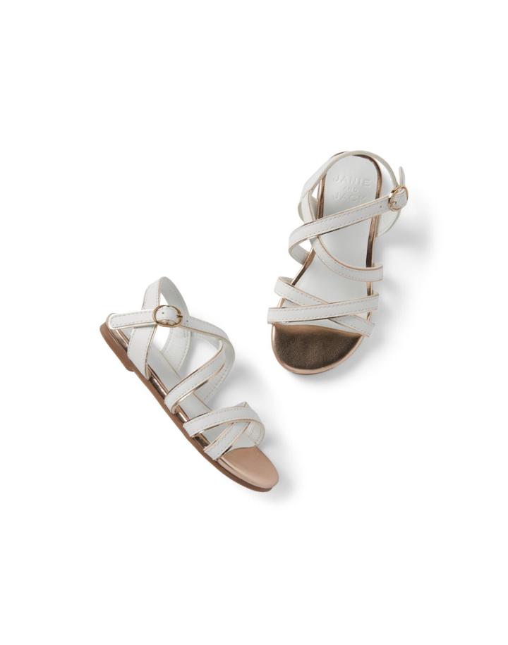 Metallic Strap Sandal