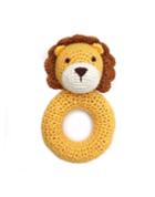 Cheengoo Lion Ring Crocheted Rattle