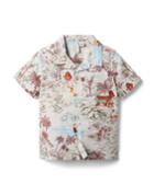 Disney Moana Beyond The Sea Poplin Cabana Shirt