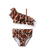 Giraffe Cold Shoulder Recycled 2-piece Swimsuit