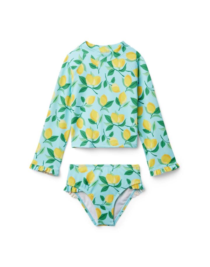 Lemon Rash Guard Set