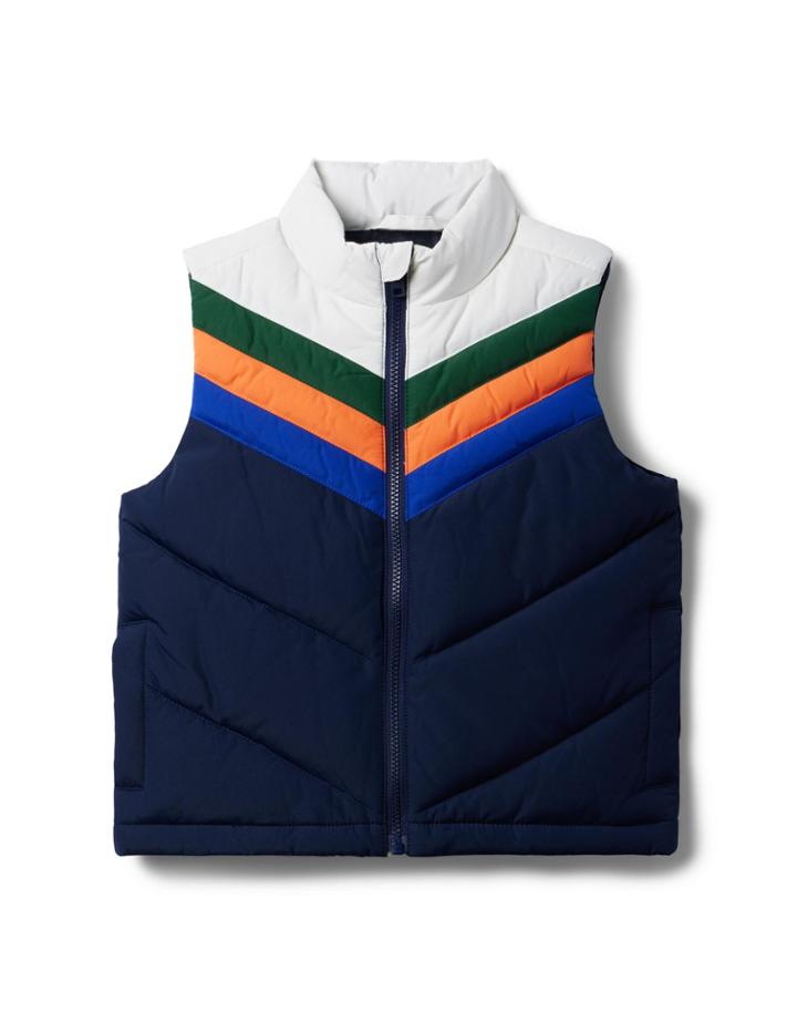 Chevron Puffer Vest