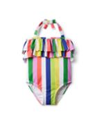 Kaavia James Rainbow Striped Swimsuit
