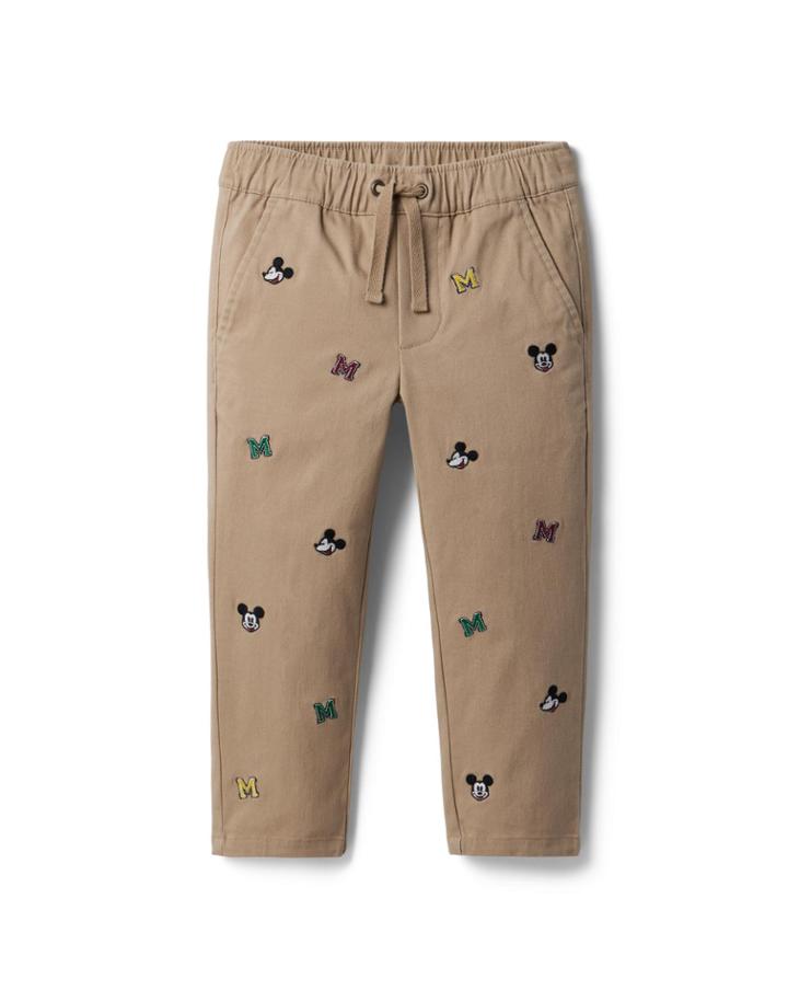 Disney Mickey Mouse Embroidered Twill Jogger
